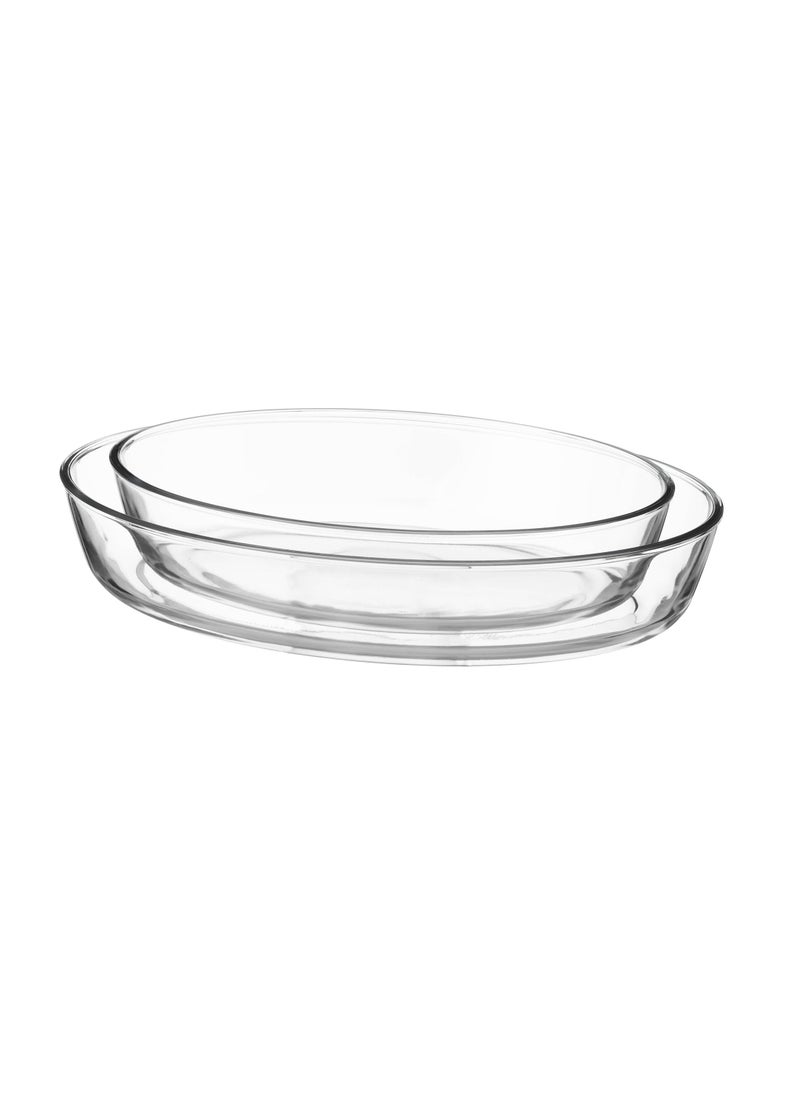 Dania - A set of OVAL oven trays consisting of two pieces, the small one is 1.550 liters + the large one is 2 liters - Image 1