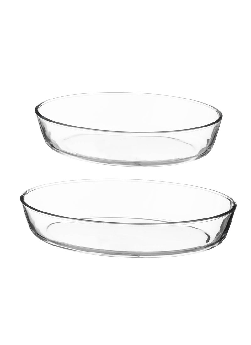 Dania - A set of OVAL oven trays consisting of two pieces, the small one is 1.550 liters + the large one is 2 liters - Image 1