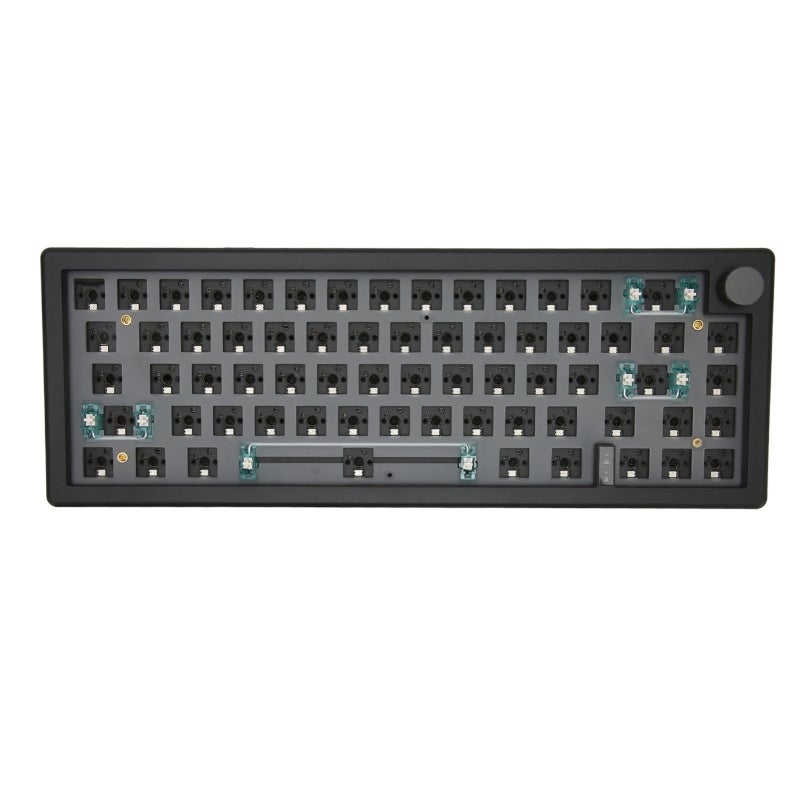 ZUOYA 67 Keys DIY Mechanical Keyboard Kit Wireless 2.4G Bluetooth 5.0 Type-C Hot Swappable Triple Mode - Double Layer PCB Silencing Cotton Barebones Keyboard for Home Office - Image 2