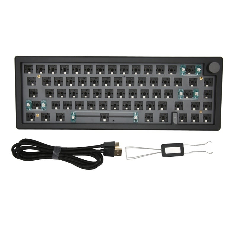 ZUOYA 67 Keys DIY Mechanical Keyboard Kit Wireless 2.4G Bluetooth 5.0 Type-C Hot Swappable Triple Mode - Double Layer PCB Silencing Cotton Barebones Keyboard for Home Office - Image 1