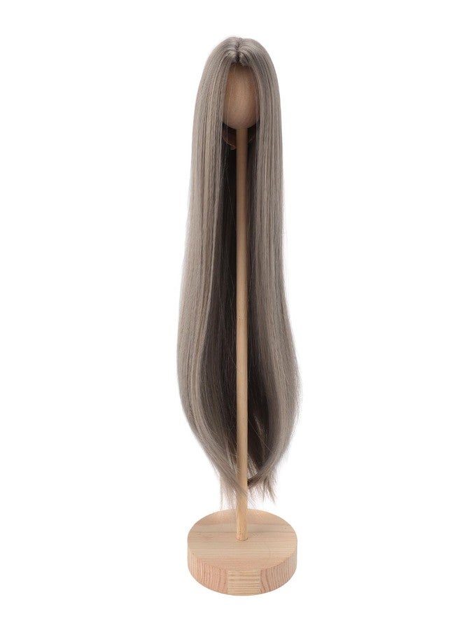 ANGGREK Doll Long Straight Hair, 1/4 Soft Doll Wig Exquisite for Playing (Gridelin) - Image 3