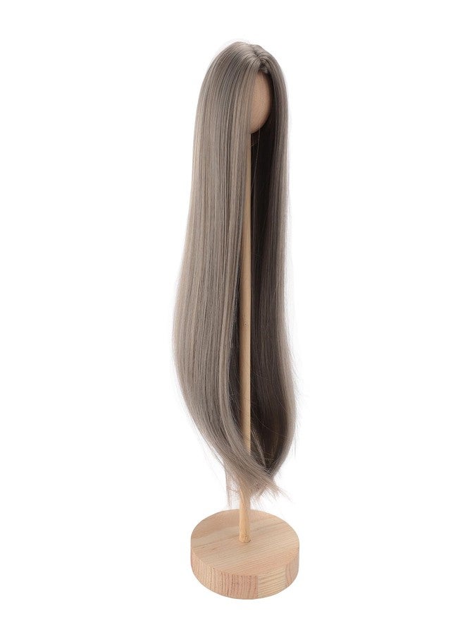 ANGGREK Doll Long Straight Hair, 1/4 Soft Doll Wig Exquisite for Playing (Gridelin) - Image 5