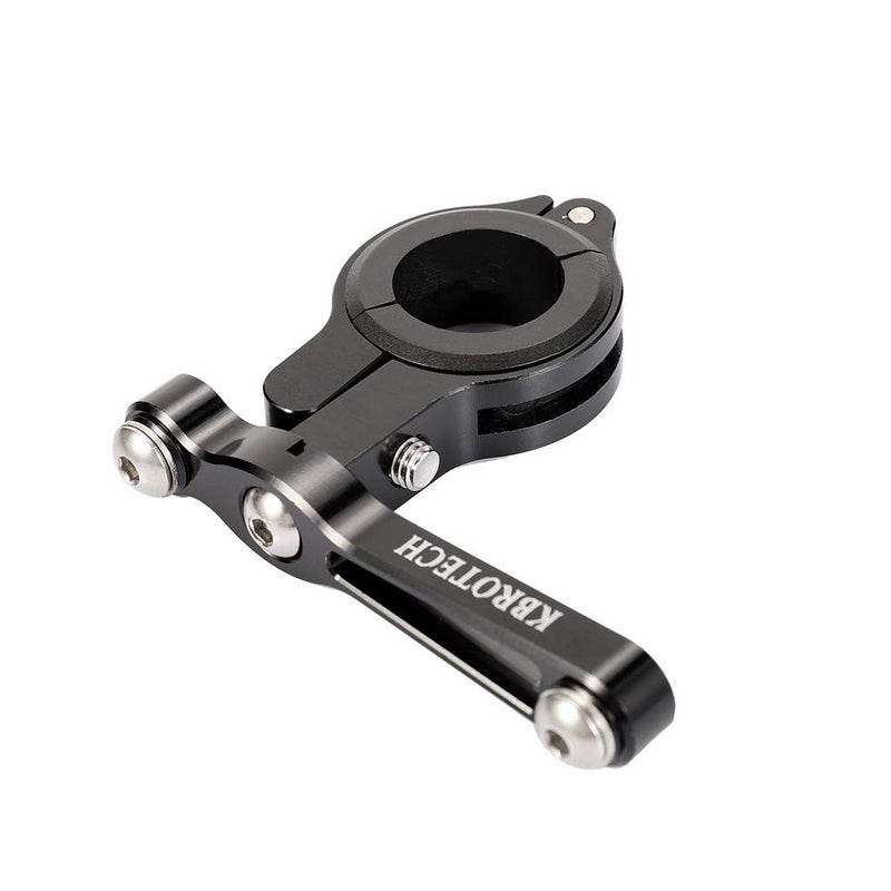 Kbrotech Bicycle Water Bottle Cage Holder Adapter Adjustable Mtb Road Bike Handlebar Water Bottle Holder Seat Post Bottle Mount (Sigle Black) - Image 1