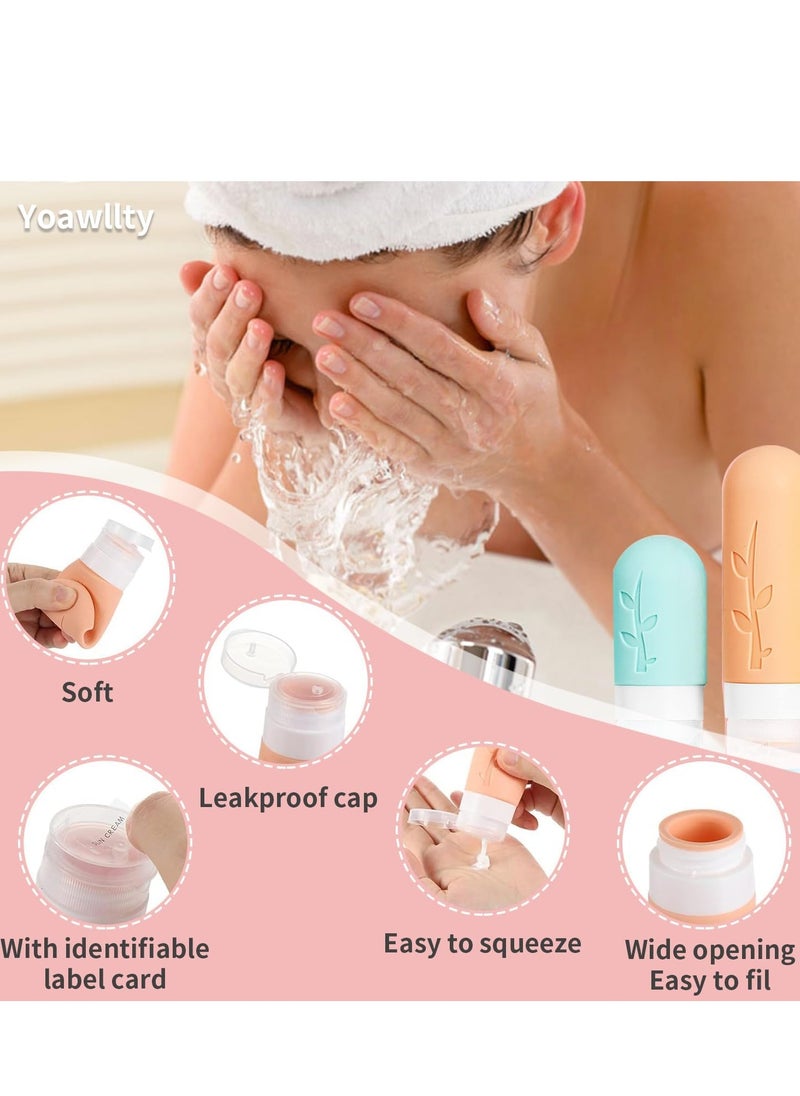 Generic - Travel Bottle Set for Toiletries, 16 Pcs Leak-Proof Container Portable Refillable Toiletries Empty Bottles for Shampoo, Conditioner, Lotion, Liquid - Image 1