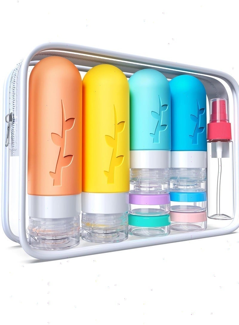 Yoawllty Travel Bottles for Toiletries, 16 Pcs Tsa Approved Silicone Travel Containers for Toiletries, Leak Proof Refillable Liquid 3oz 2oz Travel Essentials (color) - Image 1