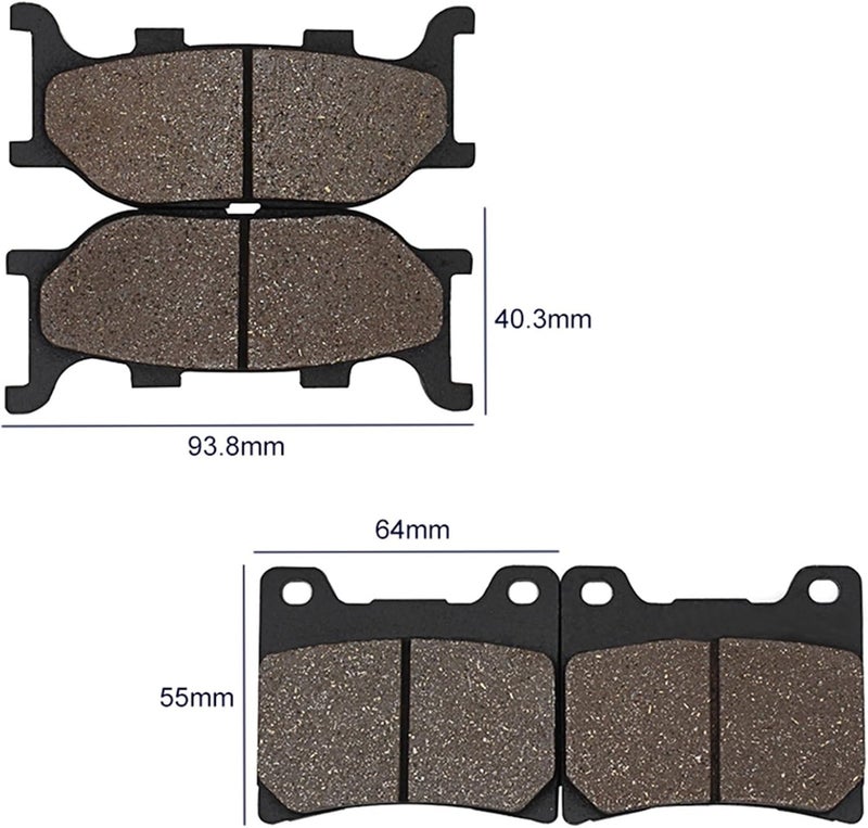Wivplex Motorcycle Brake Pads for XVS1100 Dragstar - Image 2
