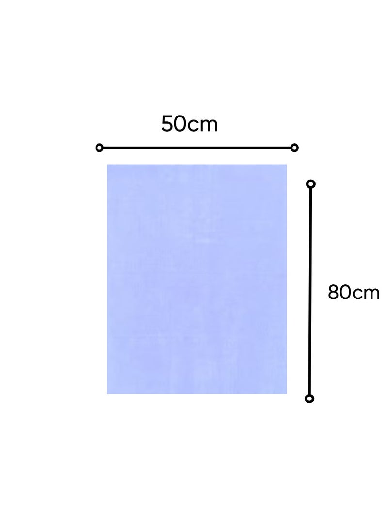 Blueberry Pack of 2 - Hand Towel -100% cotton Medium Size(50x80 cm) Highly Absorbent And Super Durable, Colour - White - Image 2