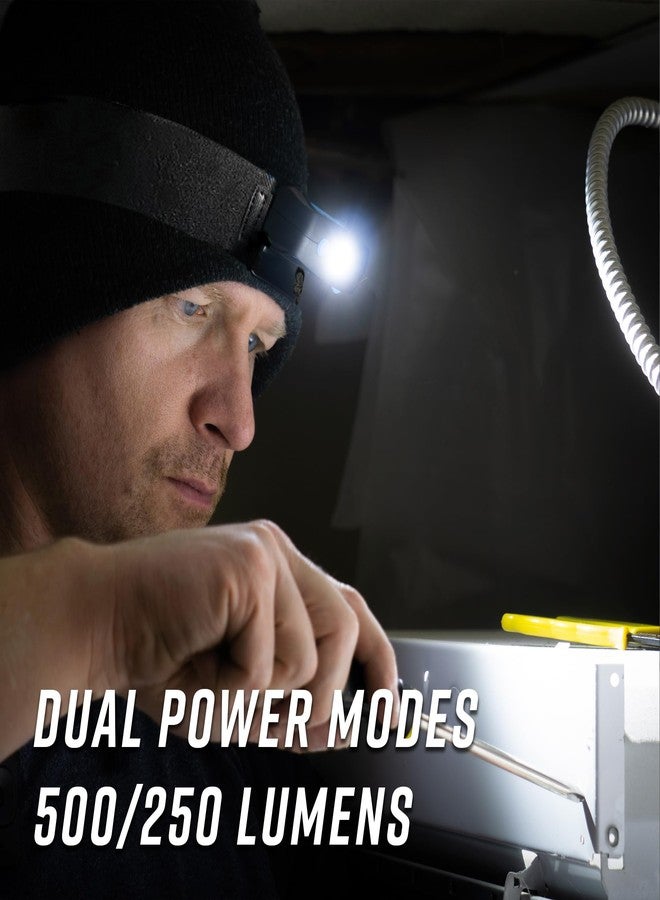Noxgear Head Light 500 Lumen Lightweight Headlamp - 100° Wide Flood Beam - USB-C Rechargeable - IP-64 Waterproof - 2 Brightness Modes - Camping Accessories Gear for Hiking, Running, Reparing, Fishing, - Image 5