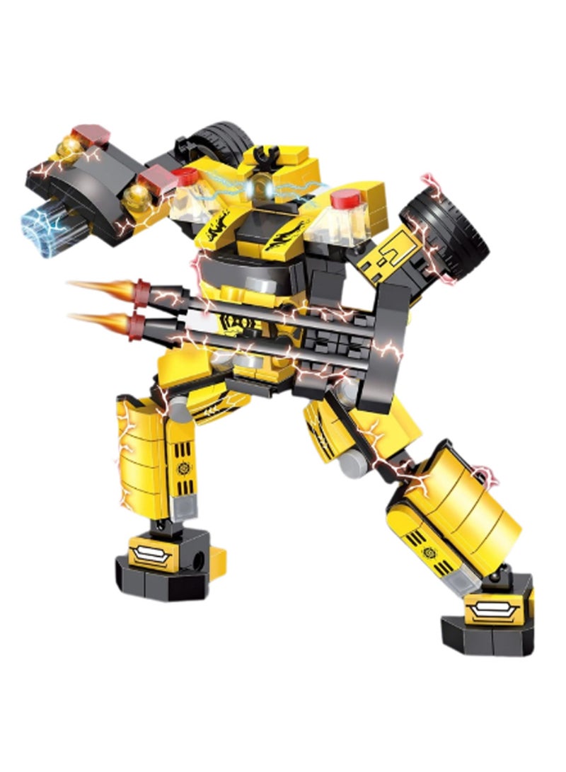 Yellow Racing Team 326 Piece Building Blocks Assembly Kit And Engineering Toy For Boys And Teens Good For Gift Giving - Image 1