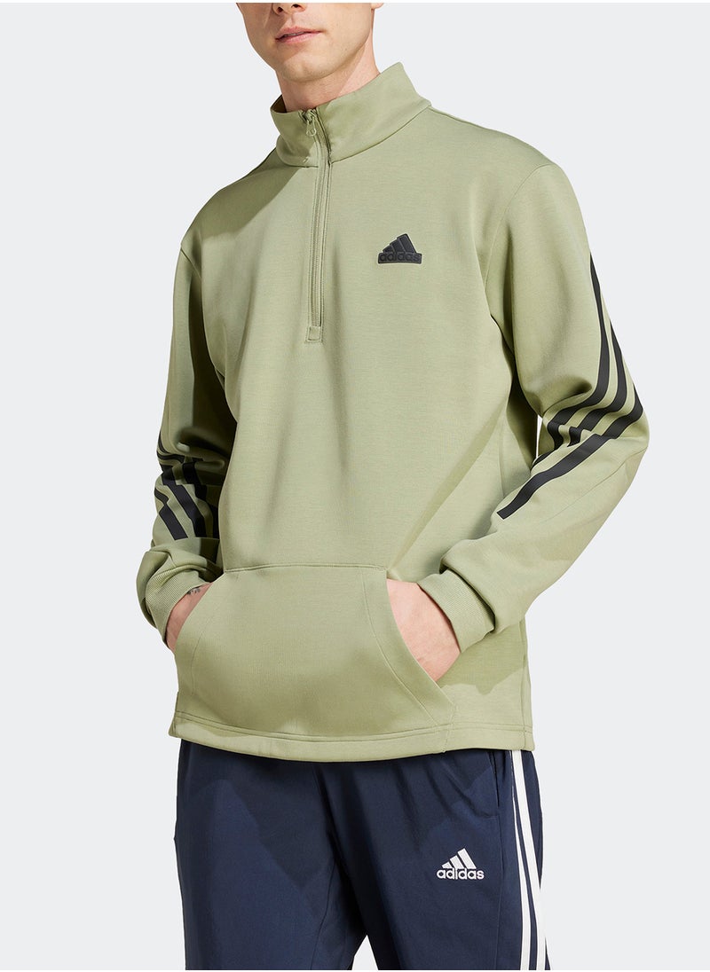 Adidas Future Icon 3 Stripe Sweatshirt  - Image 3