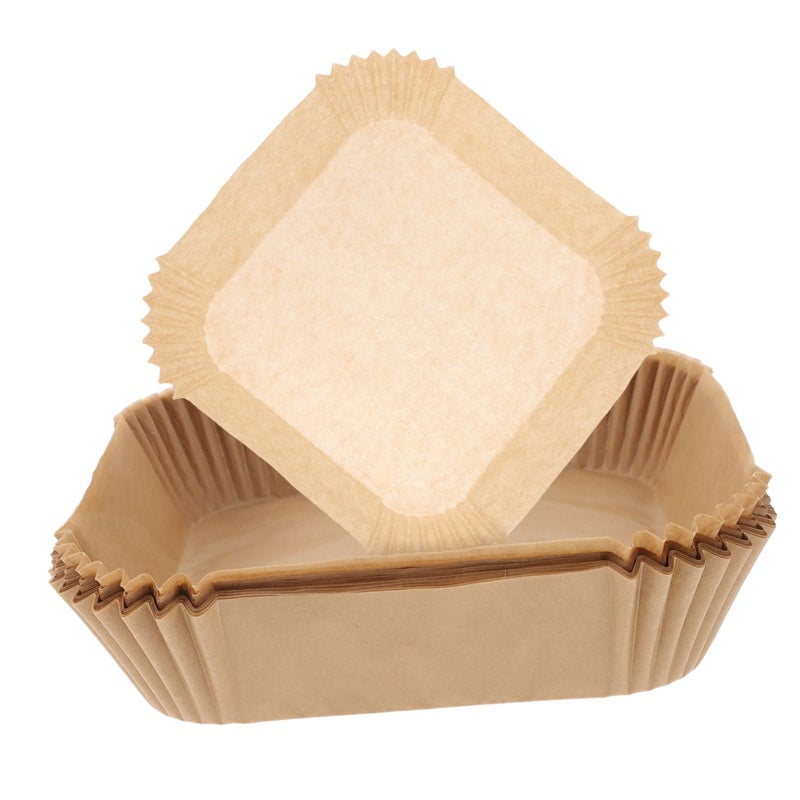 Air Fryer Paper Liners 100 Pcs Non Stick Parchment Pads Oil Absorbing Baking Sheets - Image 2