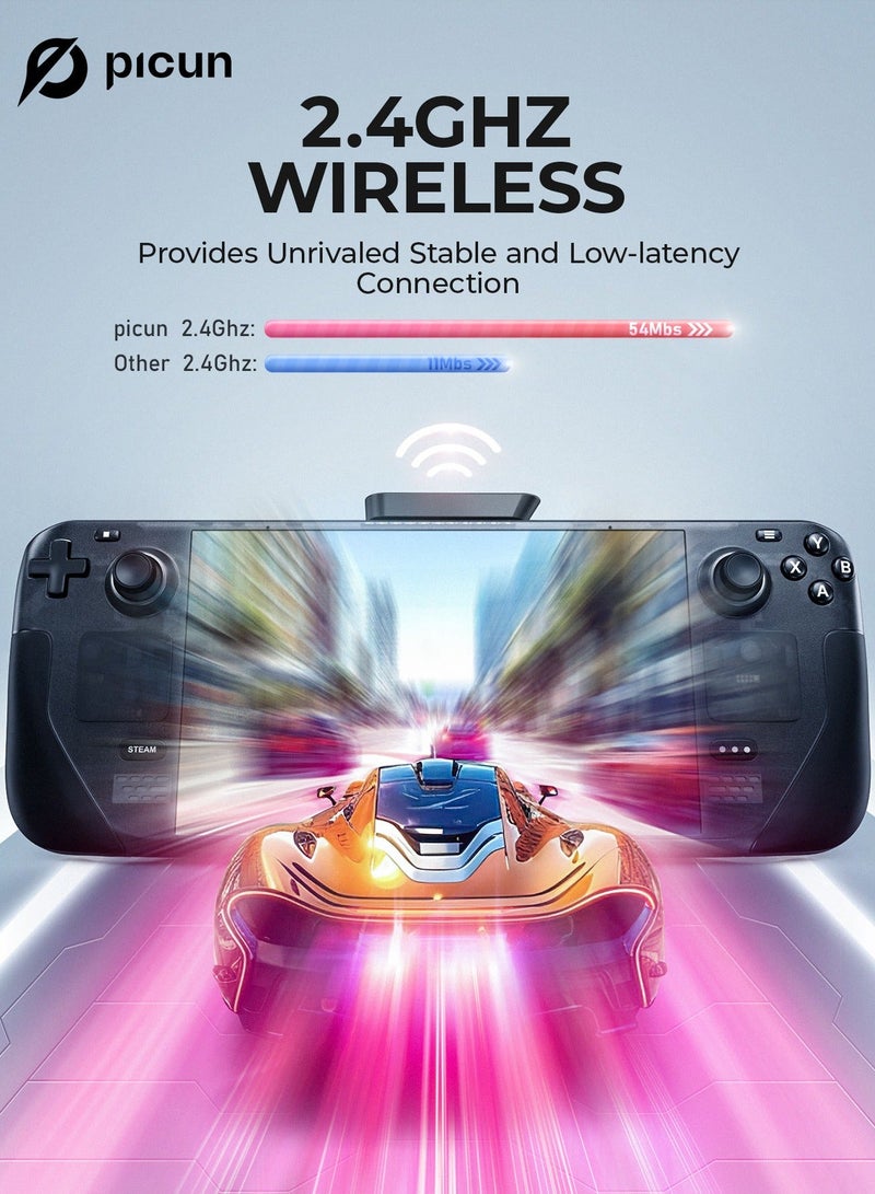 Picun G3 Wireless Gaming Headset 2.4GHz/3.5mm Wired/Bluetooth ENC Noise Canceling Mic Wireless Headset for PS5, PC, PS4, Mac, Switch - Image 5