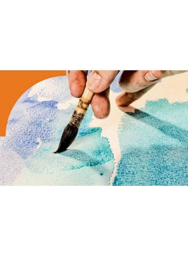 BRUSTRO ورق مائي للفنانين من برسترو 100% قطن 300 GSM 14 × 21 سم مضغوط بارد (12 + 3 ورقات مجانية) - Image 5