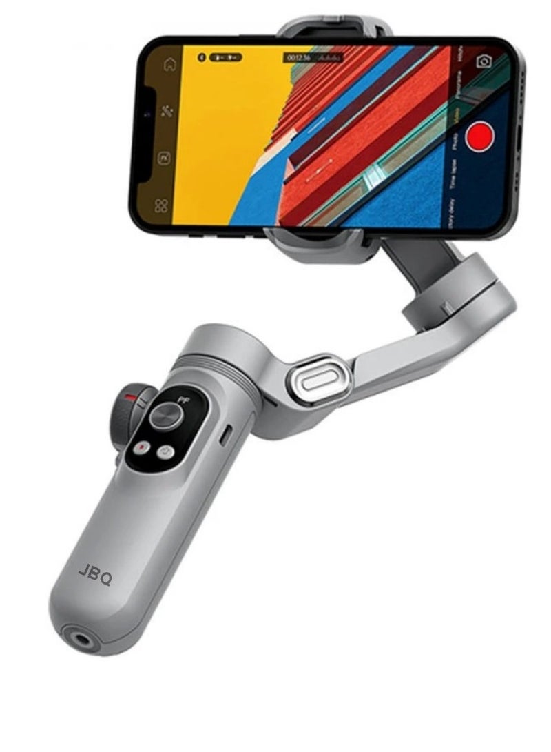 JBQ 3-Axis Foldable Gimbal Stabilizer for Smartphones – Handheld Phone Gimbal with Tripod, Face Tracking, Anti-Shake, Zoom Control, Ideal for Vlogging and Video Recording - Image 3