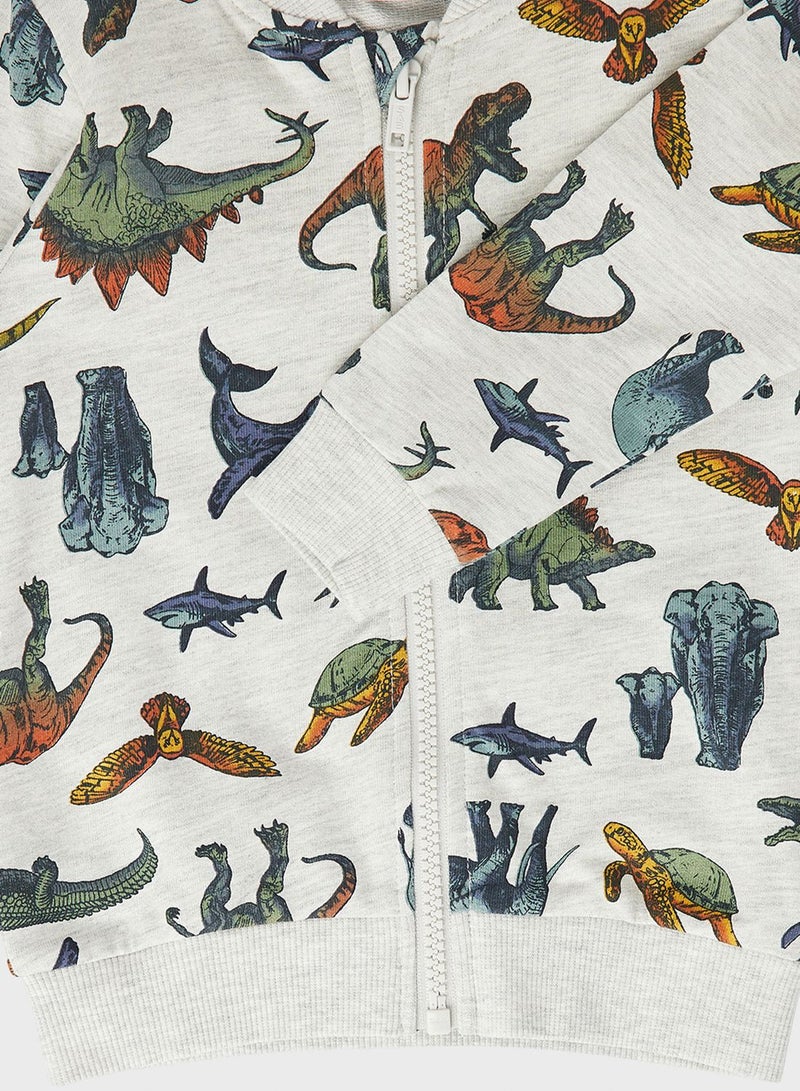 NAME IT Kids Dino Print Tracksuit - Image 3