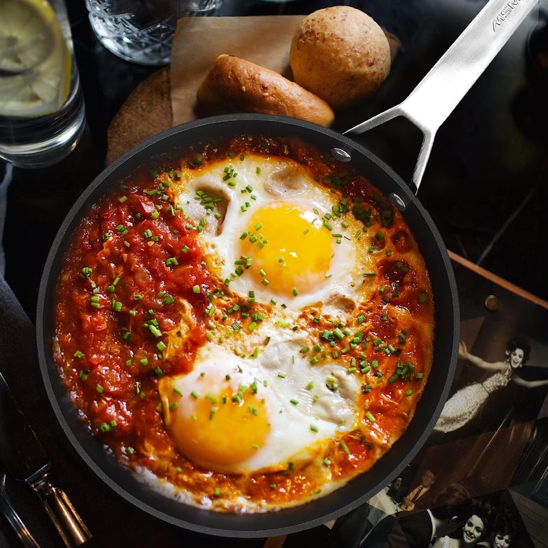 MSMK 1.5 Quart Saucepan with lid, Burnt also Non stick, Induction, Scratch-resistant, Small Cooking Pot - Image 5