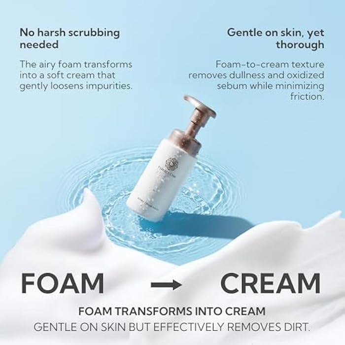 PERFECT ONE Bubble Cream Face Wash, Gentle Foaming Facial Cleanser with Ultra-Fine Microbubbles, Hydrating Facewash and Makeup Remover, Gentle Formula for All Skin Types – 7.01 fl oz - Image 3