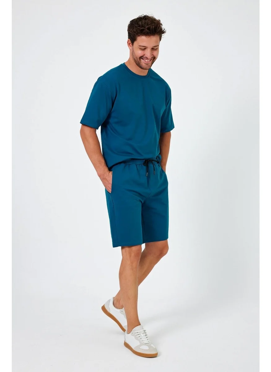 الكسندر جاردي Pocket Tied T-Shirt-Shorts Set (E24-Ab-Ts-Şt)