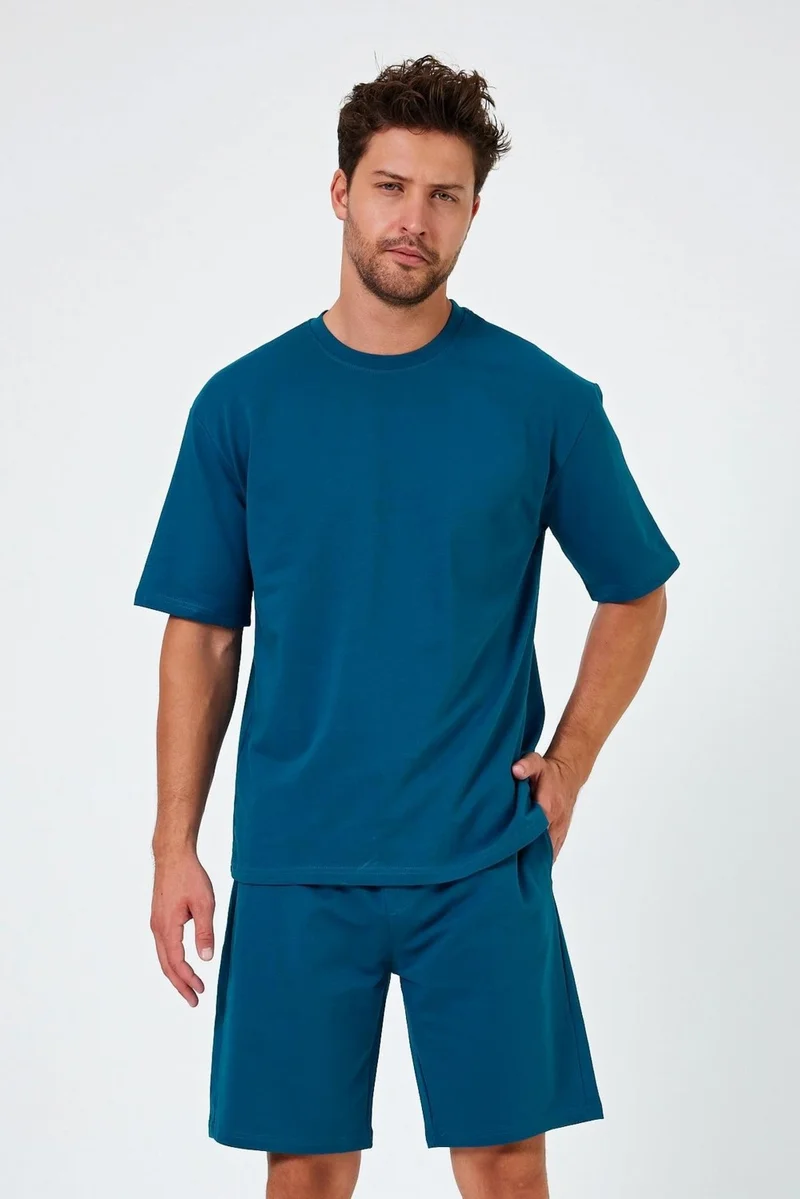 الكسندر جاردي Pocket Tied T-Shirt-Shorts Set (E24-Ab-Ts-Şt)