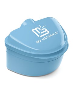 M3 Naturals Denture Bath Case and Retainer Case FSA HSA Approved Denture Bath Cup for Invisalign Retainers Mouthguards Dentures Cleaner Kit with Strainer Spill-Free Portable Retainer Cleaner Case by M3 Naturals  - Image 1