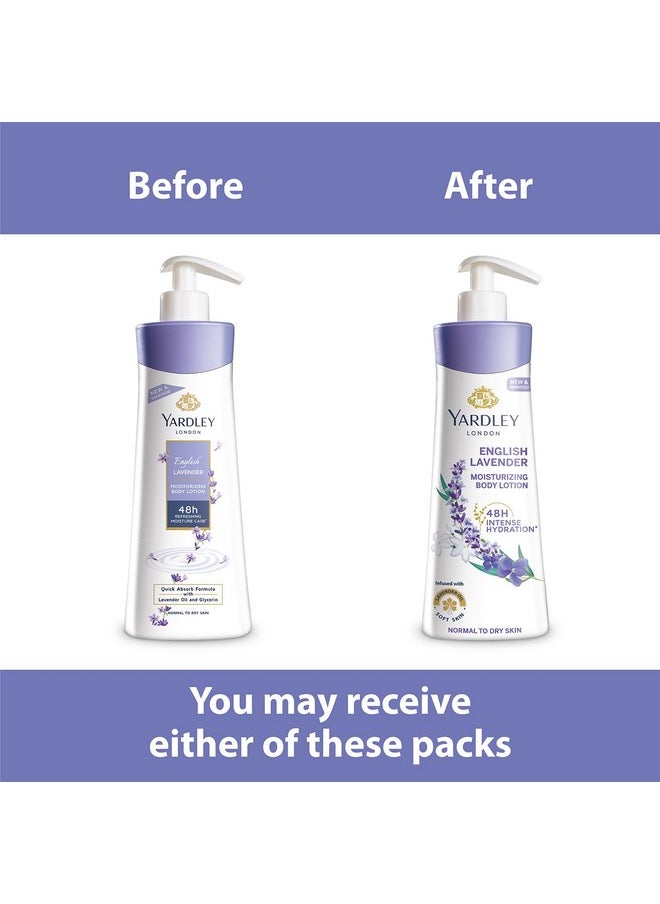 Yardley London English Lavender Moisturizing Body Lotion With Germ Shield| Infused With Lavender Oil| Daily Use Hand & Body Lotion With Natural Floral Extracts For Women| 400Ml  - Image 3