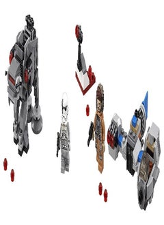 LEGO Star Wars: The Last Jedi Ski Speeder vs. First Order Walker  Microfighters 75195 Building Kit (216 Piece)