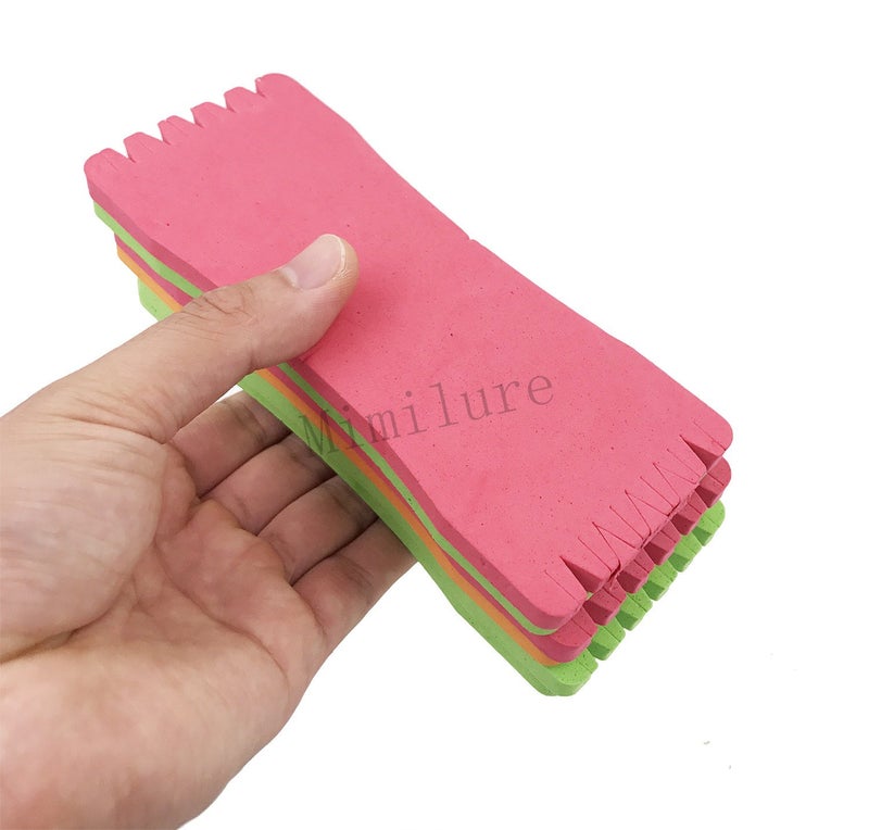 Mimilure Fishing Leader Holder Foam Board - Snelled Hook Holder for Fishing Line Storage Organizer Rig Keeper - 6PCS Small - Image 4
