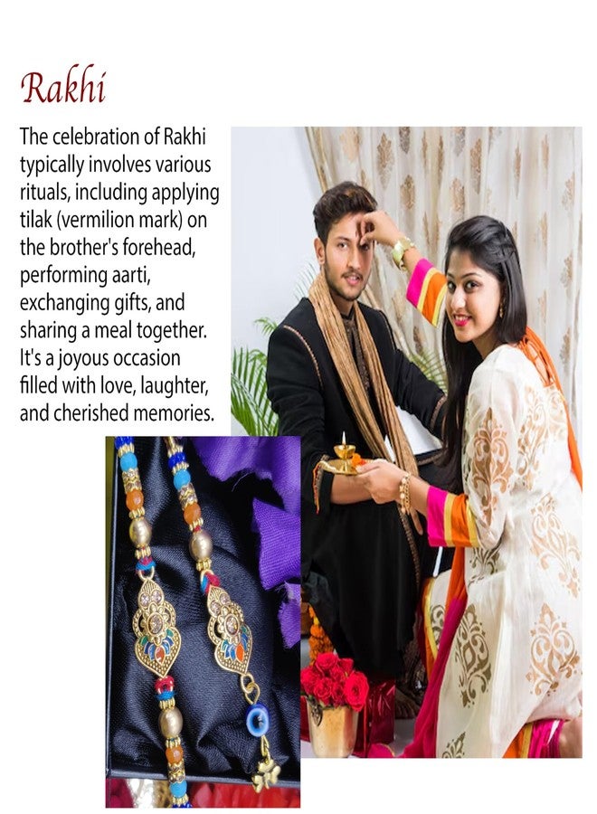 OAFISH Handicraft Storerom presents Traditional Designer Lumba Rakhi for Bhaiya/Bhabhi on Raksha Bandhan gifting - Image 5