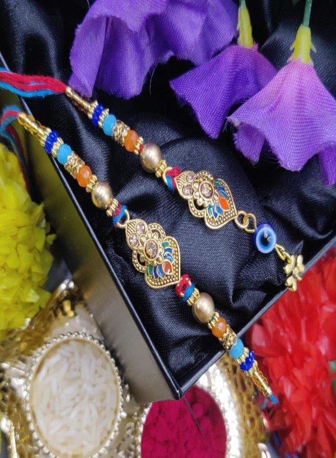 OAFISH Handicraft Storerom presents Traditional Designer Lumba Rakhi for Bhaiya/Bhabhi on Raksha Bandhan gifting - Image 4