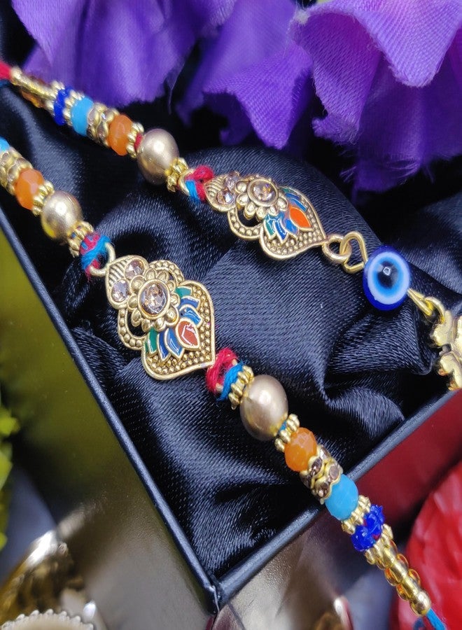 OAFISH Handicraft Storerom presents Traditional Designer Lumba Rakhi for Bhaiya/Bhabhi on Raksha Bandhan gifting - Image 2