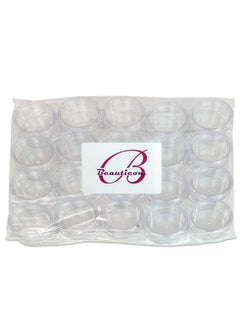 Pana Beauticom 10g/10ml (0.35 Fl Oz) Round Clear Jars with Round Top Lids for Creams, Lotions, Make Up, Powders, Glitters, and more... (Color: Clear Lid, Quantity: 40 Pieces)  - Image 3