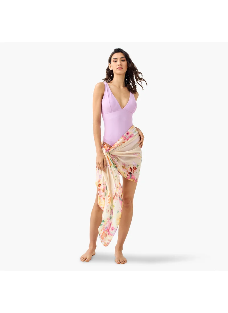 سبلاش فيڤ Sleeveless Swimsuit with V-neck
