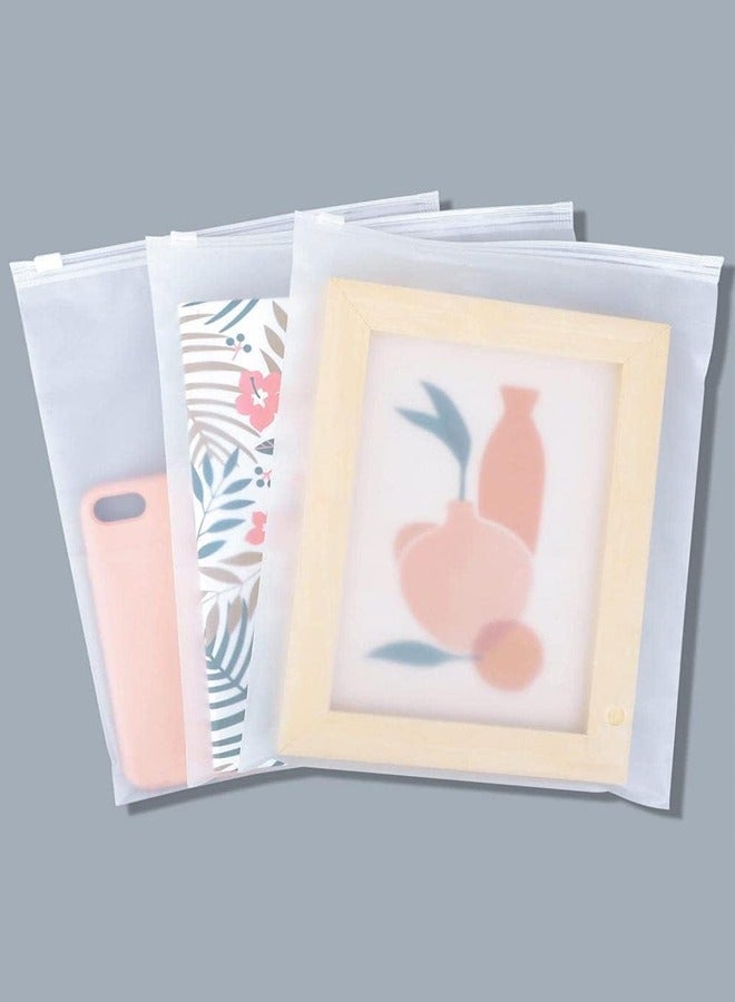 Mikakus clear plastic zipper bags with ventilation holes, resealable, suitable for transport, storage, travel - 20x30 cm, 25 pieces - Image 1