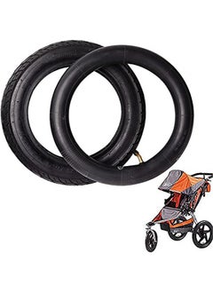 12 12 X2 14 Tire And Tube Set And 12.5'' X 1.752.15 Front Wheel ?Compatible With Bob Stroller Revolution Se Pro Flex Jogging Duallie Stroller Heavy Duty Thorn Resistant Front Wheel Inner Tire