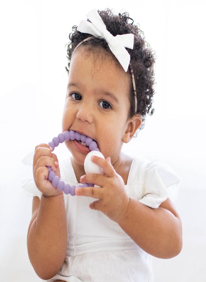 Ryan & Rose Ryan and Rose Cutie Teether Rattle (Orchid) - Image 3