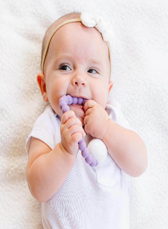 Ryan & Rose Ryan and Rose Cutie Teether Rattle (Orchid) - Image 4