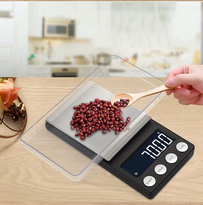 Digital Mini Scale, 500g /0.01g Pocket Scale, Pocket Scale, Electronic Smart Scale, 6 Units, LCD Backlit Display, Tare, Auto Off, Stainless Steel - Image 3