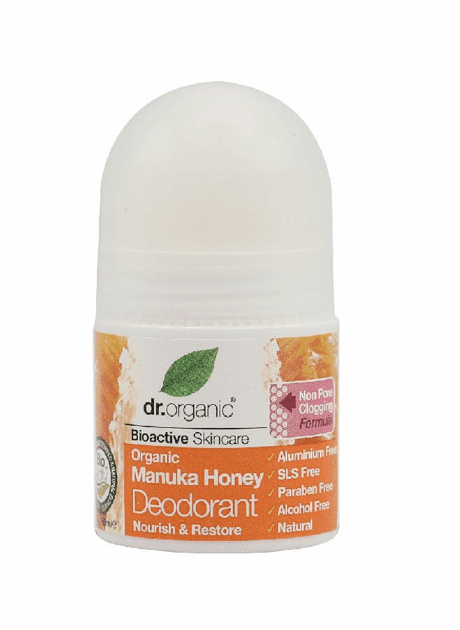 dr.organic - Deodorant Roll-On Manuka - 50 Ml - Image 1