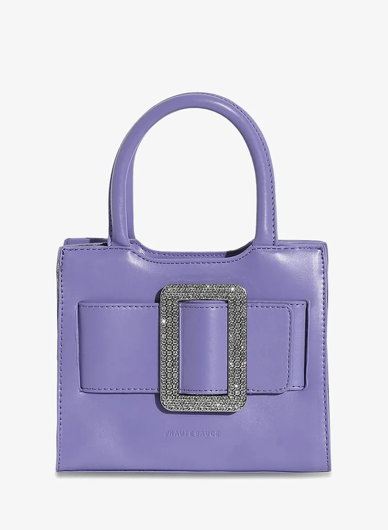 Buckle Mini Handbag - Lavender