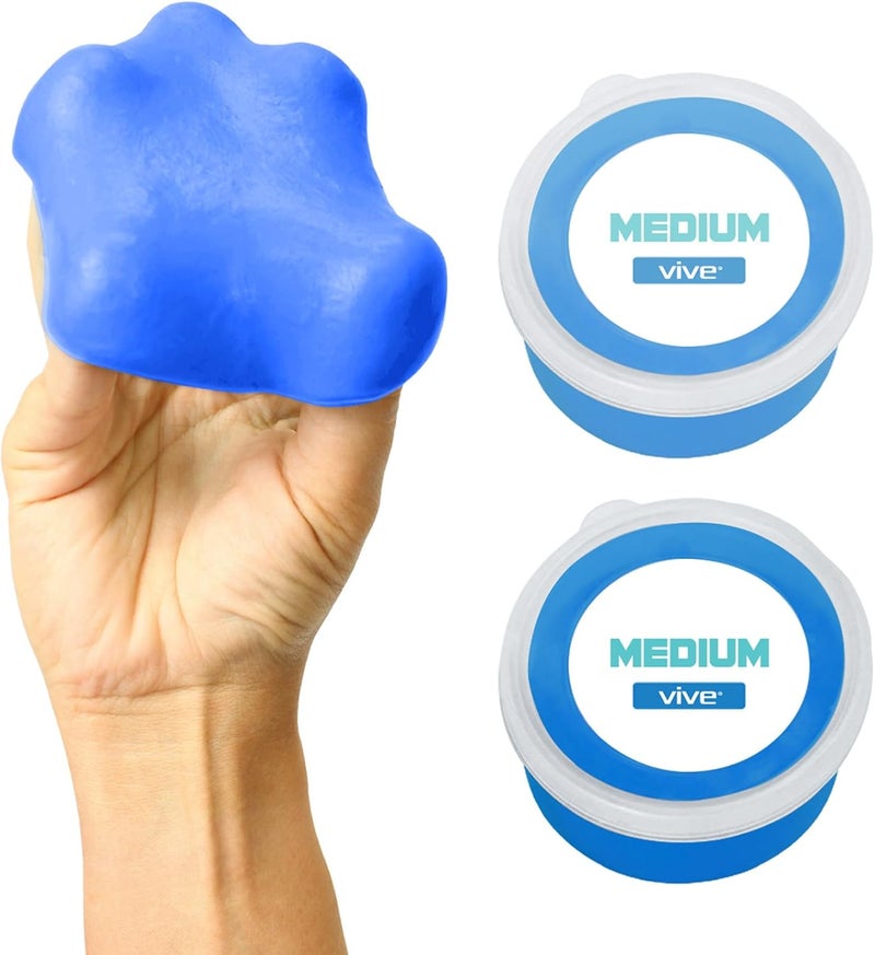 Vive Blue Therapy Putty for Adults - 2 Pack