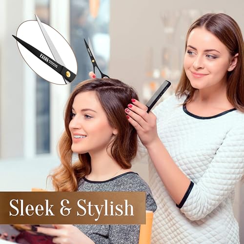 FACON Facón Hair Cutting Scissors - Professional Hair Scissors 6.5 Inch Razor Edge Barber Shears Salon Hair Cutting Shears - Japanese Stainless Steel - Precision Cutting Premium Shears for Men, Women & Kids - Image 3