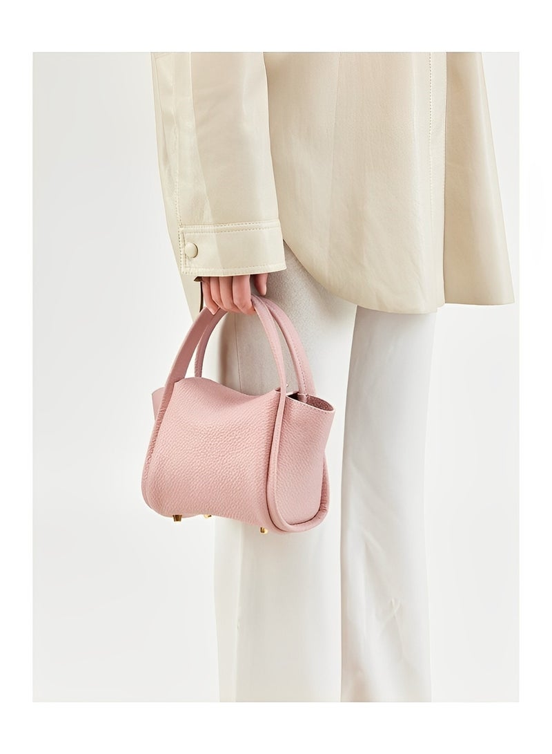 REOCLE Women's Shoulder Bags Small Handbags Dumpling Mini Cloud Bag Mini Leather Tote Bag Retro Crossbody Bag with Removable Strap  - Image 3