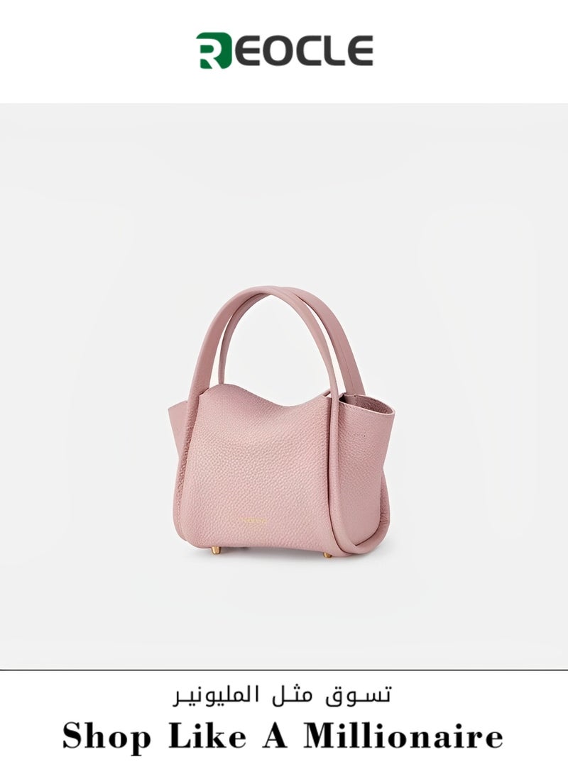 REOCLE Women's Shoulder Bags Small Handbags Dumpling Mini Cloud Bag Mini Leather Tote Bag Retro Crossbody Bag with Removable Strap  - Image 1