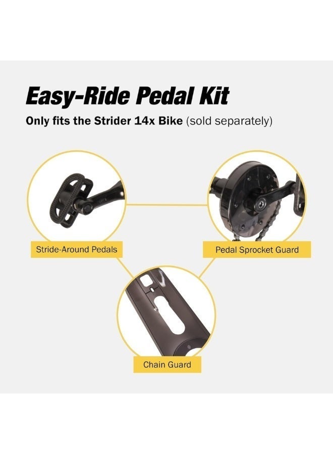 ستردير دراجة سترایدر 14x سبورت للتوازن – دراجة أطفال 2 في 1 مع دواسات اختيارية، خفيفة الوزن ومثالية لتعلم ركوب الدراجة باللون الأحمر - Image 3