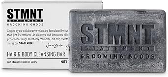 STMNT بار تنظيف الشعر والجسم STMNT Grooming Goods 125 جرام خالي من الكبريتات تركيبة مرطبة مع الفحم النشط مناسب للسفر - Image 1