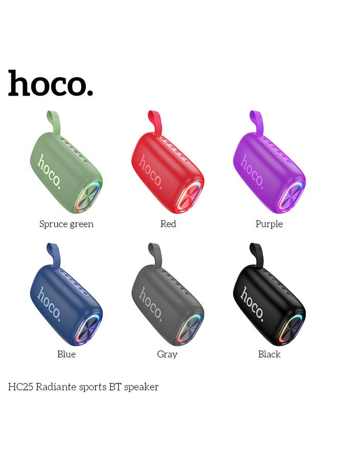 hoco. Wireless speaker “HC25 Radiant” portable loudspeaker(Grey) - Image 3