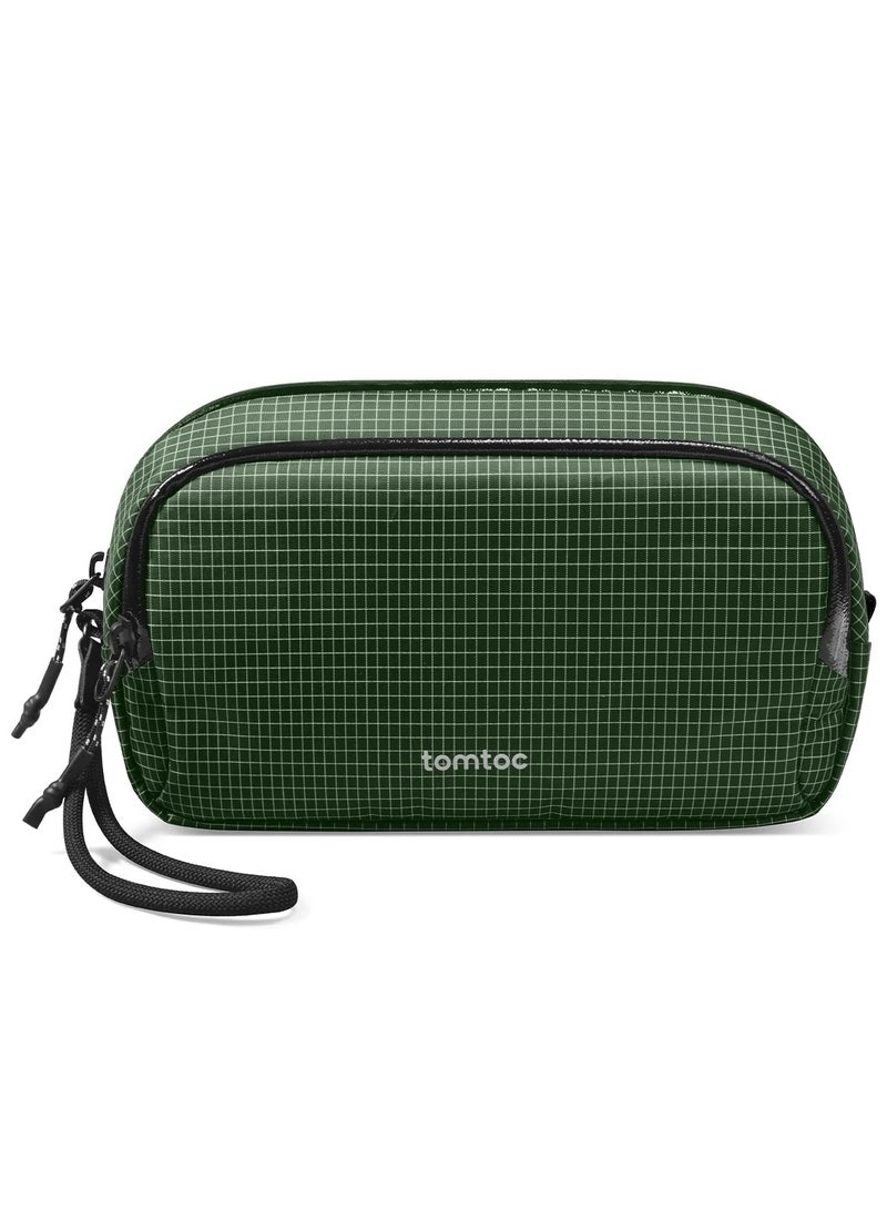 Tomtoc Light-T12 Advanced Tech Organizer – Electronic Accessory Travel Case, Water-Resistant Dual-Compartment Cable Organizer Bag for Charger, Cords, Power Bank, Hard Drive & Phone - Image 1