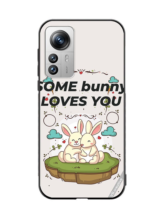 VR CREATIVE Protective Case Cover For Xiaomi 12X Love Bunny Design Multicolour - Image 1
