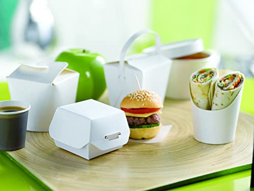 PacknWood 210GSP25BL White Mini Fries/Wrap Cup - 2oz D:1.9in H:3.1in - 500 pcs - Image 5