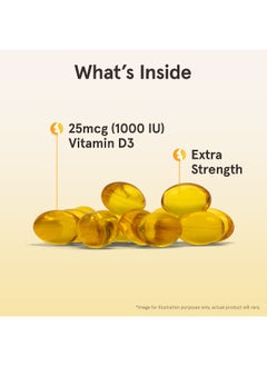 jarrow formulas Jarrow Formulas, Vitamin D3, Extra Strength, 25 mcg (1,000 IU), 100 Softgels  - Image 5